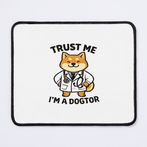 Item preview, Trust Me, I’m a Dogtor – Shiba Inu Doctor Pun #1 designed and sold by creativerooney.