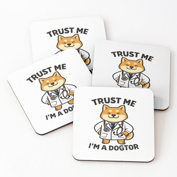 Item preview, Trust Me, I’m a Dogtor – Shiba Inu Doctor Pun #1 designed and sold by creativerooney.