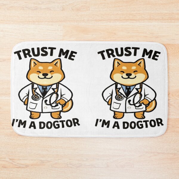 Item preview, Trust Me, I’m a Dogtor – Shiba Inu Doctor Pun #1 designed and sold by creativerooney.