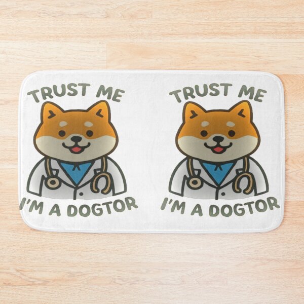 Item preview, Trust Me, I’m a Dogtor – Shiba Inu Doctor Pun #2 designed and sold by creativerooney.