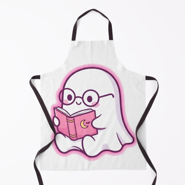 Item preview, Kawaii Ghost Reading Book – Cute Spooky Academic Design designed and sold by DamianRoy88.
