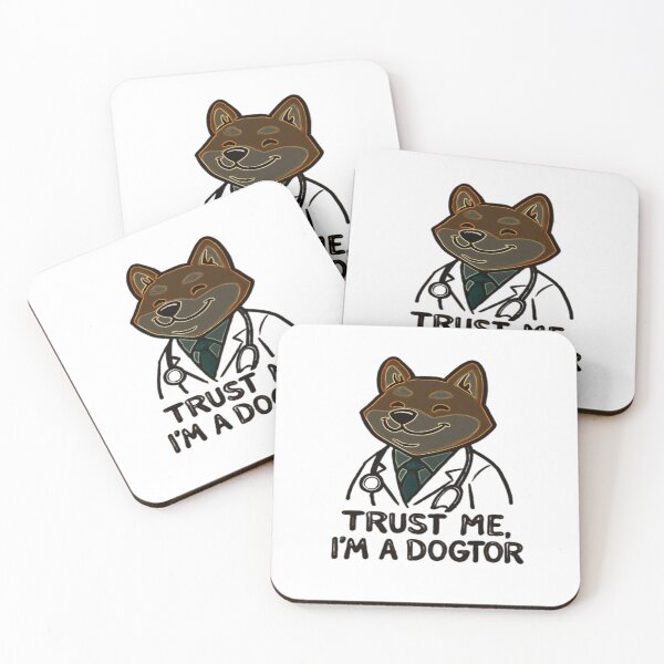 Item preview, Trust Me, I’m a Dogtor – Shiba Inu Doctor Pun #3 designed and sold by creativerooney.