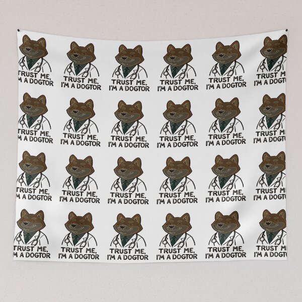 Item preview, Trust Me, I’m a Dogtor – Shiba Inu Doctor Pun #3 designed and sold by creativerooney.