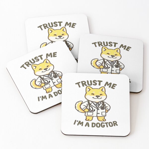 Item preview, Trust Me, I’m a Dogtor – Shiba Inu Doctor Pun #4 designed and sold by creativerooney.