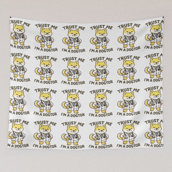 Item preview, Trust Me, I’m a Dogtor – Shiba Inu Doctor Pun #4 designed and sold by creativerooney.