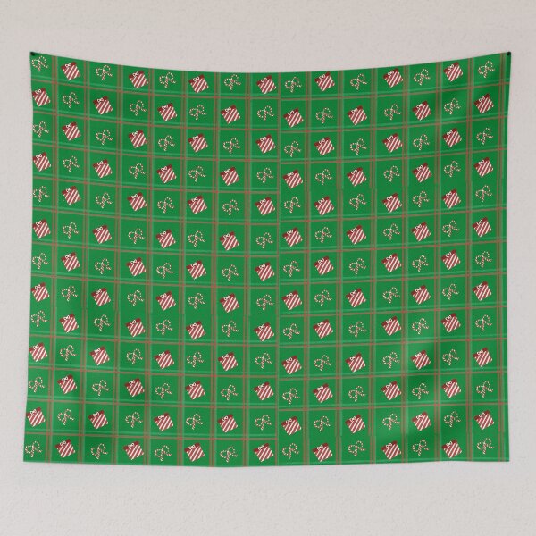 Item preview, Green Christmas plaid pattern background designed and sold by Puifai2489.