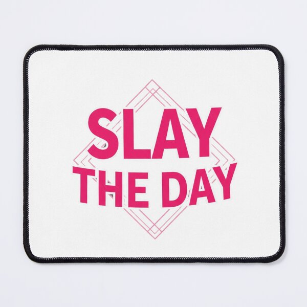 Item preview, Slay The Day Pop Art Sticker – Cute Motivational Girl Boss Quote designed and sold by Happyfreedom.
