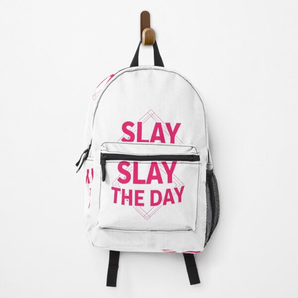 Item preview, Slay The Day Pop Art Sticker – Cute Motivational Girl Boss Quote designed and sold by Happyfreedom.