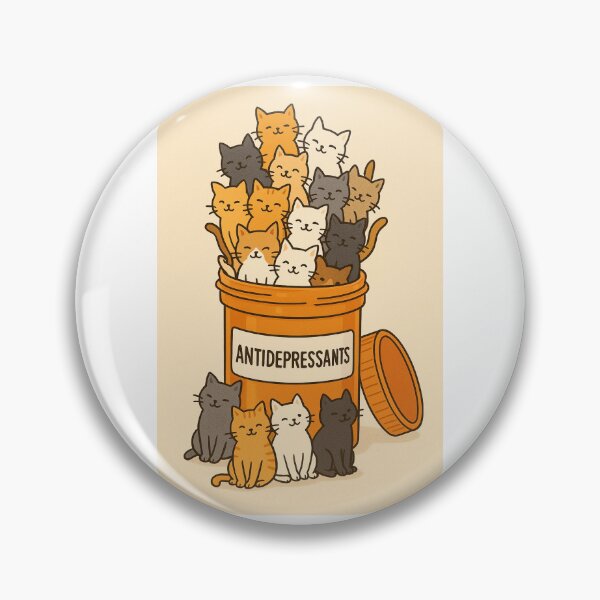 Item preview, Antidepressant cats designed and sold by Chronicallyhm.