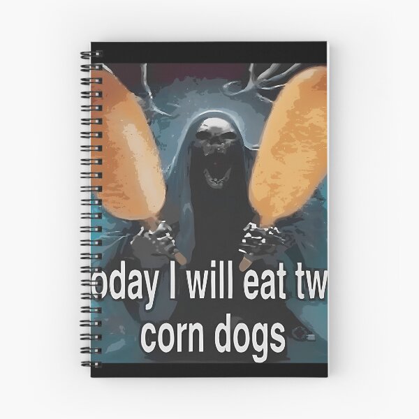 Item preview,  Today I Will Eat Two Corn Dogs Dead Skeleton Funny Corndog Meme designed and sold by VincentPichon.