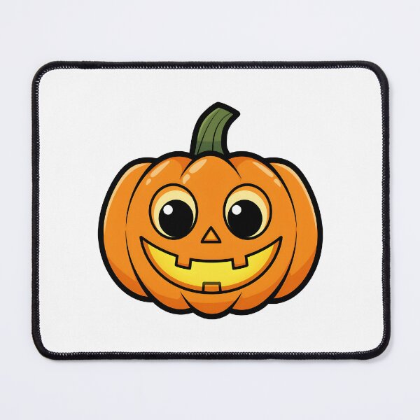 Item preview, Cute Smiling Pumpkin Jack-O’-Lantern Halloween Sticker designed and sold by Barkybond.