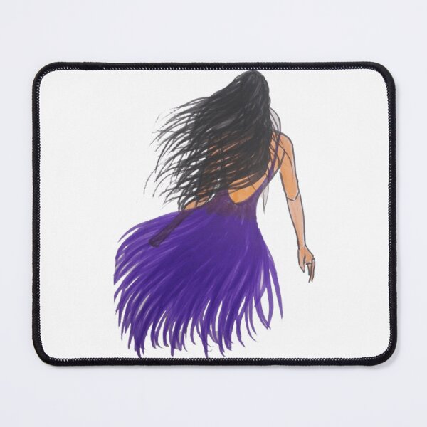 Item preview, Mystical Woman in Flowing Purple Dress | Elegant Artistic Design designed and sold by BulletKitty82.