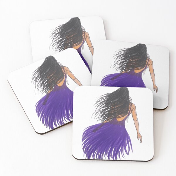 Item preview, Mystical Woman in Flowing Purple Dress | Elegant Artistic Design designed and sold by BulletKitty82.