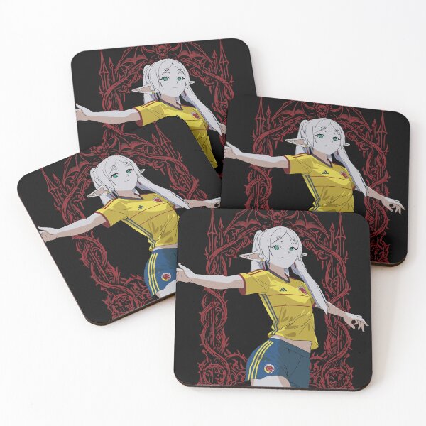 Item preview, Anime illustration with Colombian National Team uniform designed and sold by moosesclub.