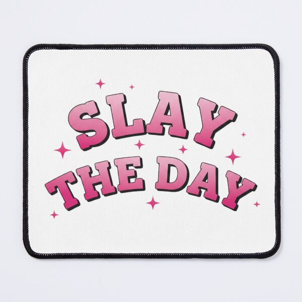 Item preview, Slay The Day Pop Art Sticker – Cute Motivational Girl Boss Quote designed and sold by Happyfreedom.