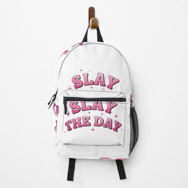 Item preview, Slay The Day Pop Art Sticker – Cute Motivational Girl Boss Quote designed and sold by Happyfreedom.