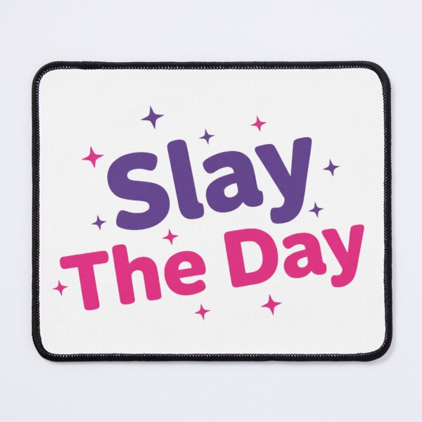 Item preview, Slay The Day Pop Art Sticker – Cute Motivational Girl Boss Quote designed and sold by Happyfreedom.