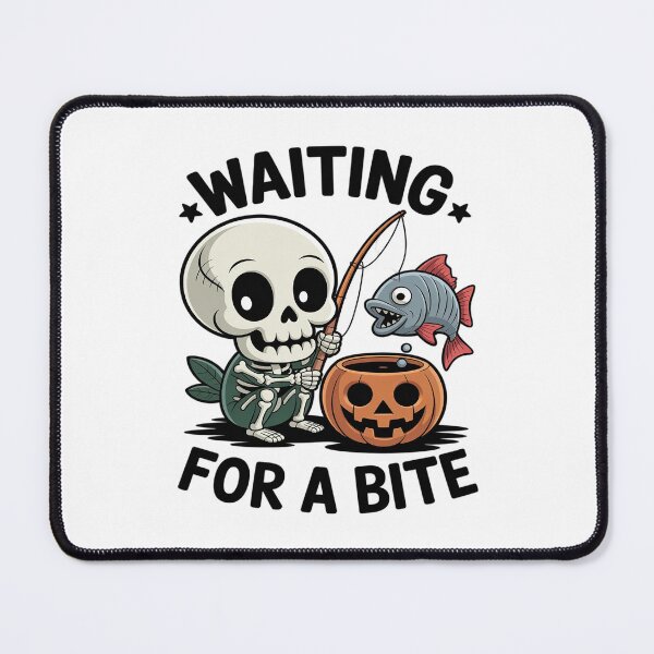 Item preview, Skeleton fishing Halloween waiting for a bite designed and sold by LeeEvans222.