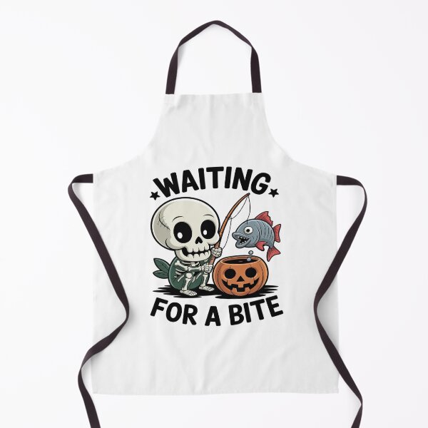 Item preview, Skeleton fishing Halloween waiting for a bite designed and sold by LeeEvans222.