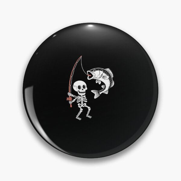 Item preview, Skeleton Fishing Halloween Bass Fisherman designed and sold by LeeEvans222.