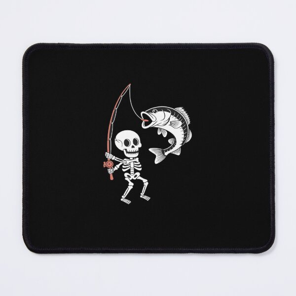 Item preview, Skeleton Fishing Halloween Bass Fisherman designed and sold by LeeEvans222.