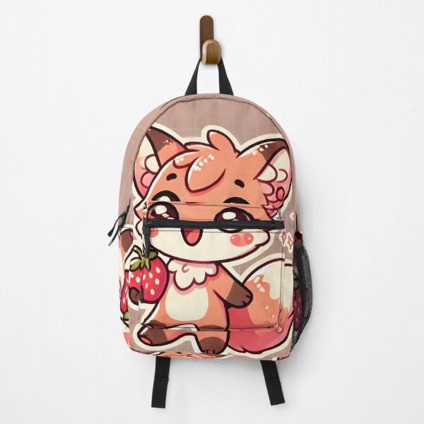 Item preview, Strawberry Fox – Kawaii Sticker designed and sold by donmaqs.