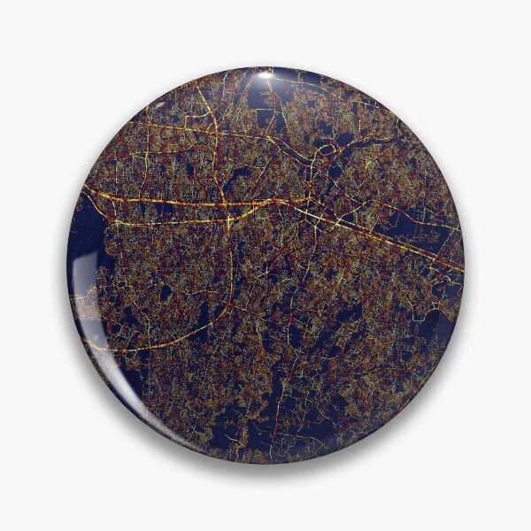 Item preview, Bekasi, West Java, Indonesia Map  - City At Night designed and sold by deMAP.