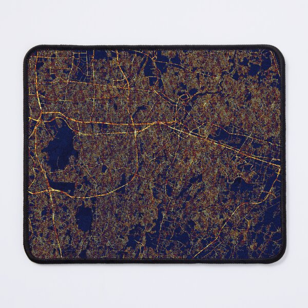 Item preview, Bekasi, West Java, Indonesia Map  - City At Night designed and sold by deMAP.