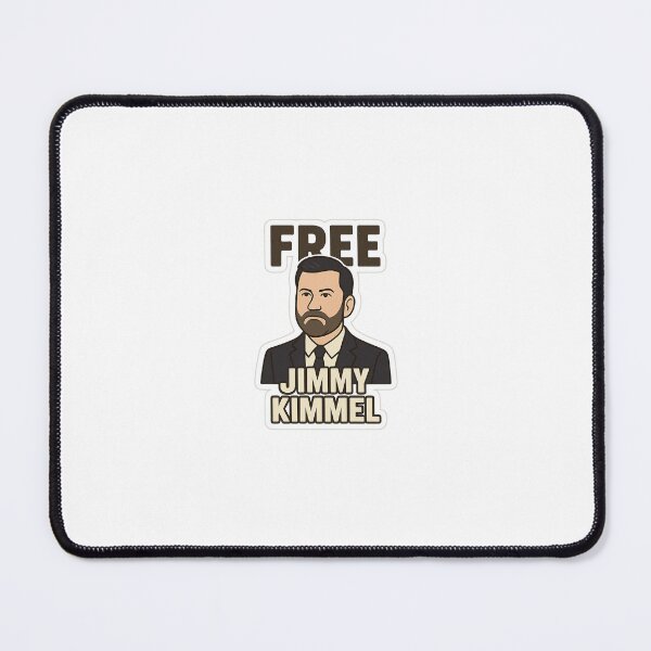 Item preview, Free Jimmy Kimmel – Funny Protest Cartoon Sticker designed and sold by Lushoora.