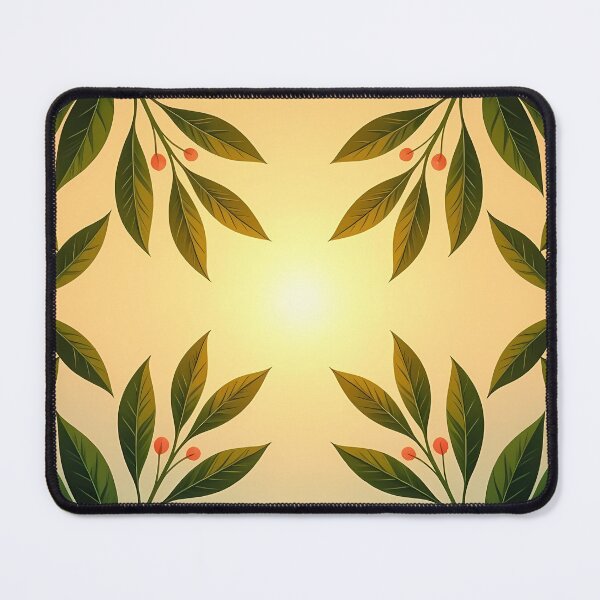 Item preview, Yellow, Flowers & Leaves, Abstract Artistic Stylize, Symmetrical Repeated Texture Pattern (image size 8320x12480) designed and sold by Digital-Davinci.