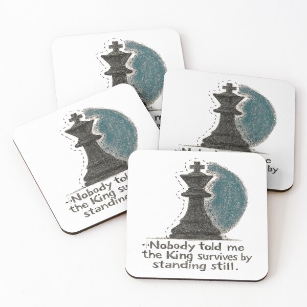 Item preview, Nobody Told Me the King Survives by Standing Still (Sketch Variant) designed and sold by PawnShiftGoods.