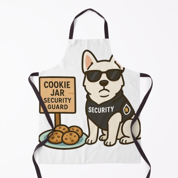 Item preview, Cookie Jar Security Guard Funny Dog Sticker designed and sold by NitkiStudio.