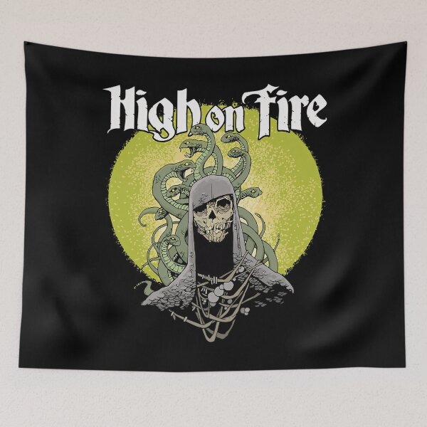 Item preview, Vintage Heavy Forged in Music Metal Flames Band Fury designed and sold by SaltySourDesig.