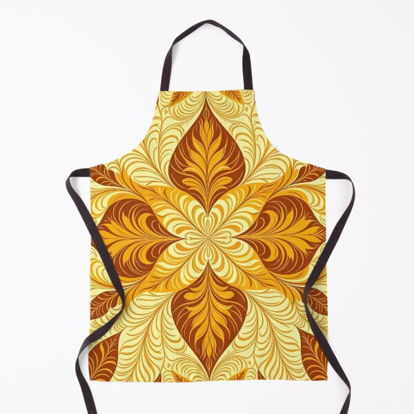 Item preview, Yellow, Flowers & Leaves, Abstract Artistic Stylize, Symmetrical Repeated Texture Pattern (image size 8320x12480) designed and sold by Digital-Davinci.