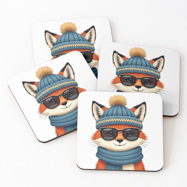 Item preview, Quirky Fox Wearing Glasses - Adorable Animal designed and sold by slickywitty.