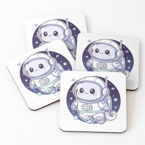Item preview, Cute Halloween Ghost Astronaut Blob – Kawaii Space Adventure Design designed and sold by Kawaii Nest.