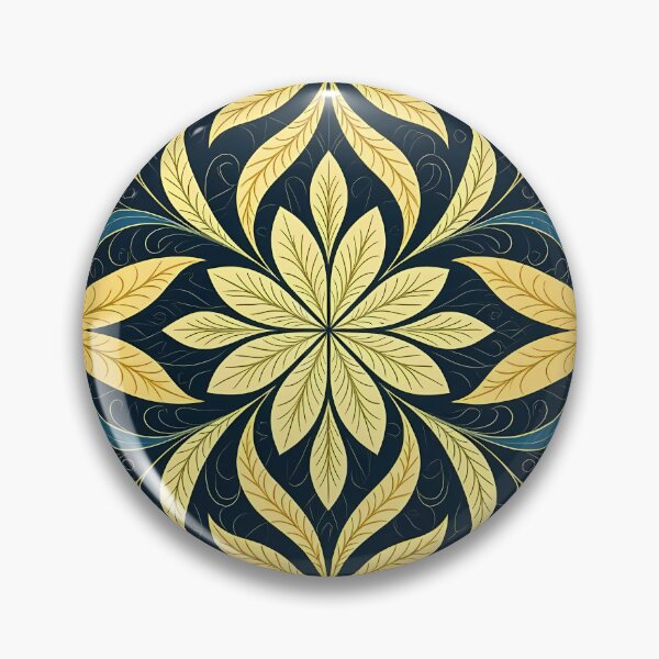 Item preview, Yellow, Flowers & Leaves, Abstract Artistic Stylize, Symmetrical Repeated Texture Pattern (image size 8320x12480) designed and sold by Digital-Davinci.