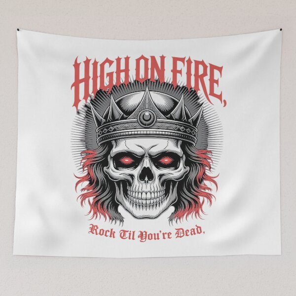 Item preview, Fury Vintage Band Metal Heavy in Forged Music Flames designed and sold by SaltySourDesig.