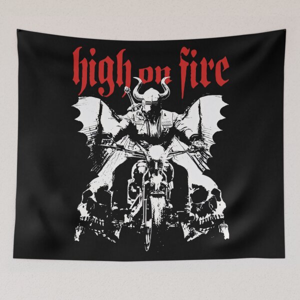 Item preview, Vintage in Fury Band Forged Heavy Metal Music Flames designed and sold by SaltySourDesig.