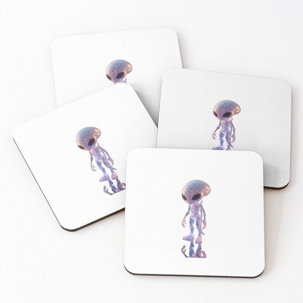 Item preview, Surreal 3D Alien Vinyl Figure with Crystalline Head and Energy Tentacles designed and sold by PixelVibe782.