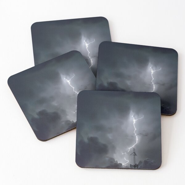 Item preview, Lightning Flash in the Night Sky designed and sold by Sandra  Aguirre.