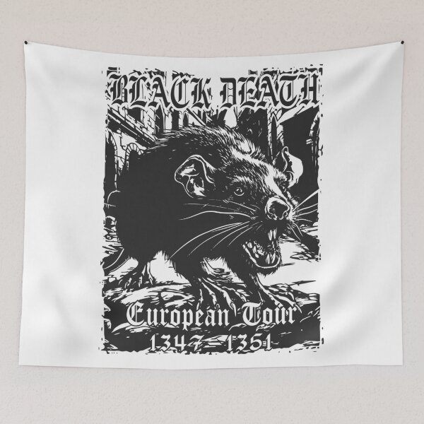 Item preview, European Tour Death Black Rat designed and sold by TrendyNatalia.