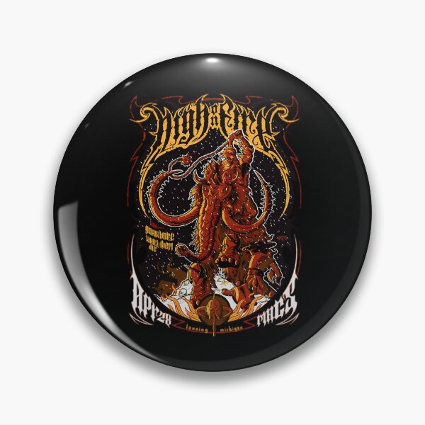 Item preview, Metal Vintage Music Flames Band Heavy Forged Fury in designed and sold by SaltySourDesig.