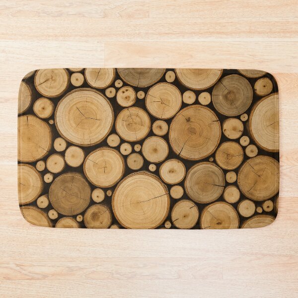 Item preview, Rustic Wood Log Pattern designed and sold by Kaleidoscope Print.