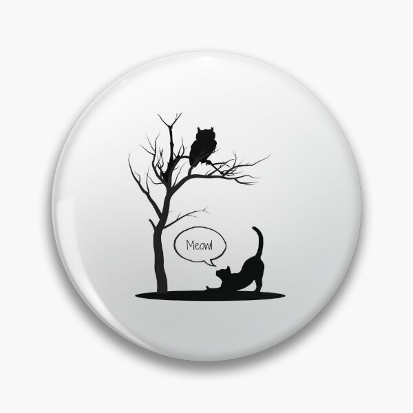 Item preview, Meowl Funny Black Cat Halloween Design Spooky Cat Pun designed and sold by luckyhue.