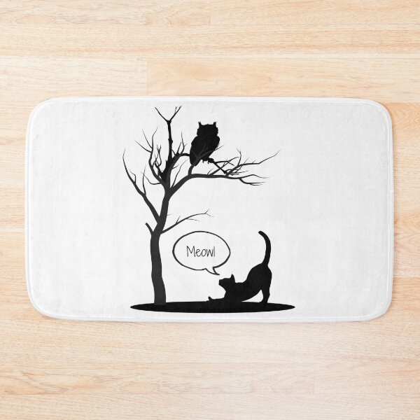 Item preview, Meowl Funny Black Cat Halloween Design Spooky Cat Pun designed and sold by luckyhue.