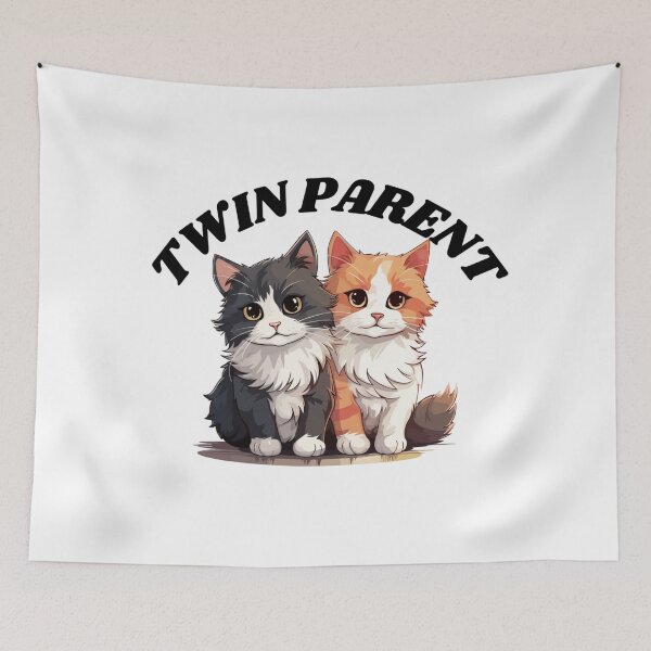 Item preview, Twin Cat Parent | Childfree Pet Parent | Cat Lovers designed and sold by boldstuffshop.