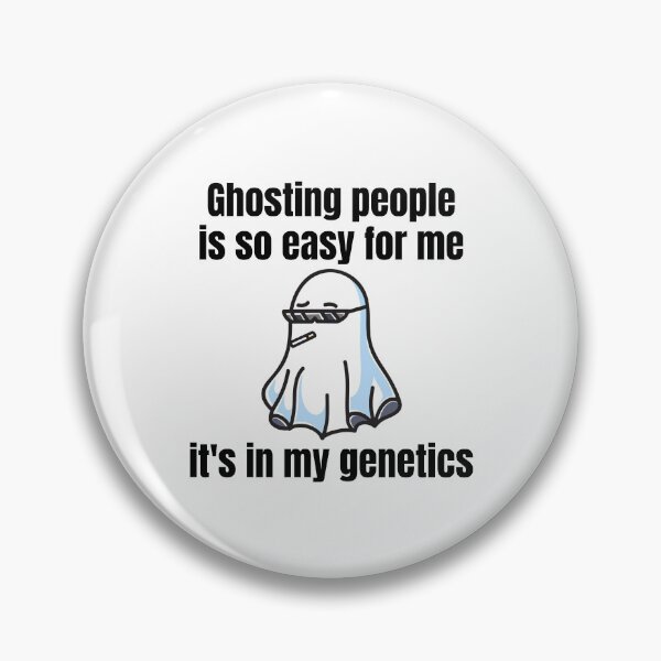 Item preview, Ghosting People is so Easy for me It's in My Genetics  Funny Spooky Halloween Design designed and sold by luckyhue.