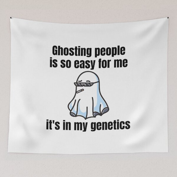 Item preview, Ghosting People is so Easy for me It's in My Genetics  Funny Spooky Halloween Design designed and sold by luckyhue.