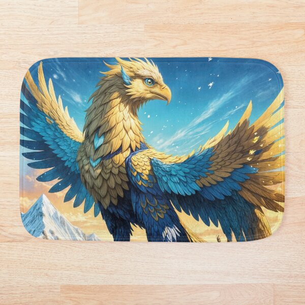 Item preview, Feathers of Cyan & Gold designed and sold by Crysta-Healing.